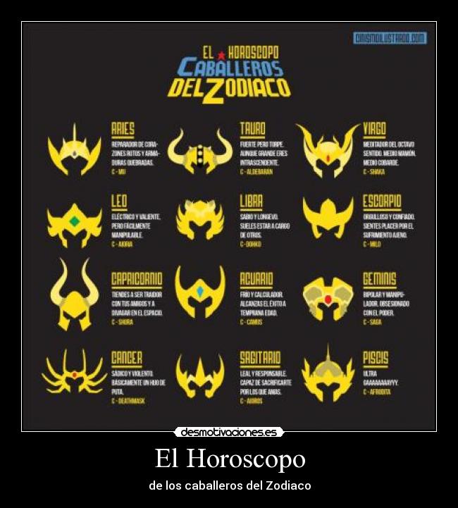 El Horoscopo - de los caballeros del Zodiaco