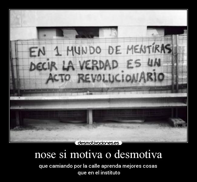 nose si motiva o desmotiva -