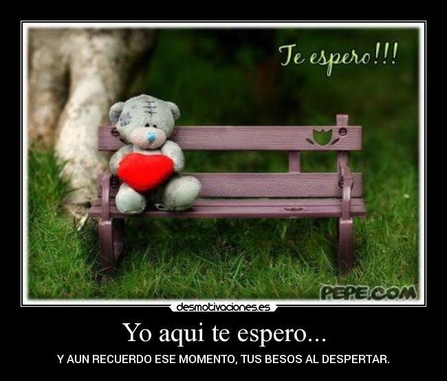 Yo aqui te espero... -