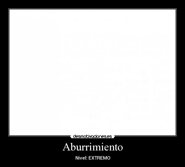 Aburrimiento -