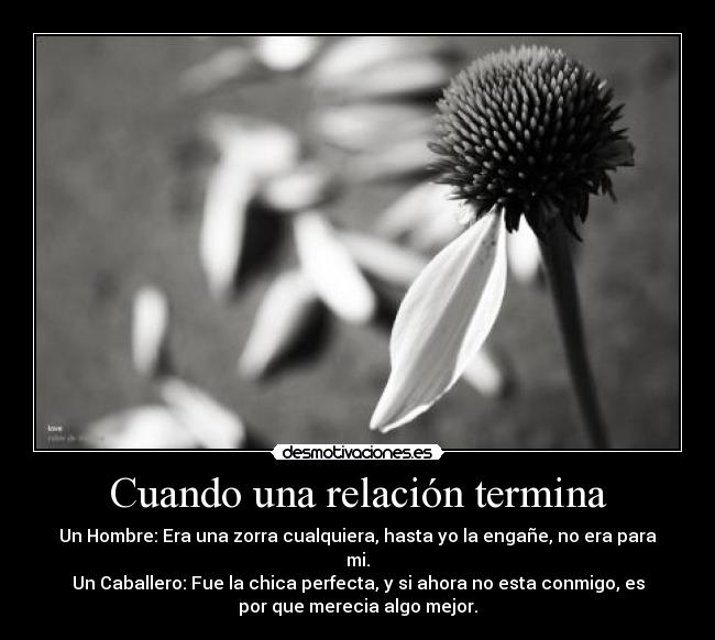 Cuando una relación termina -