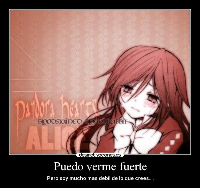 Puedo verme fuerte -