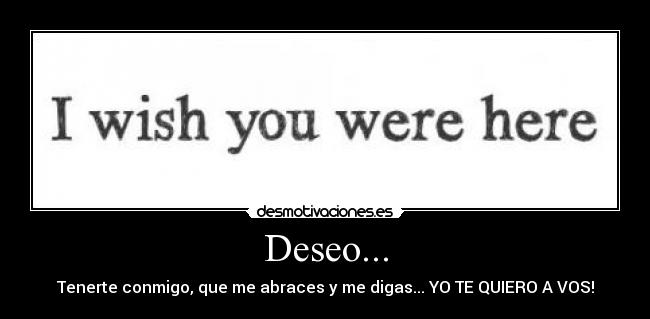 Deseo... -