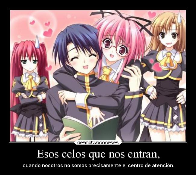 carteles celos anime stellar teather perlithakawai harukaze desmotivaciones