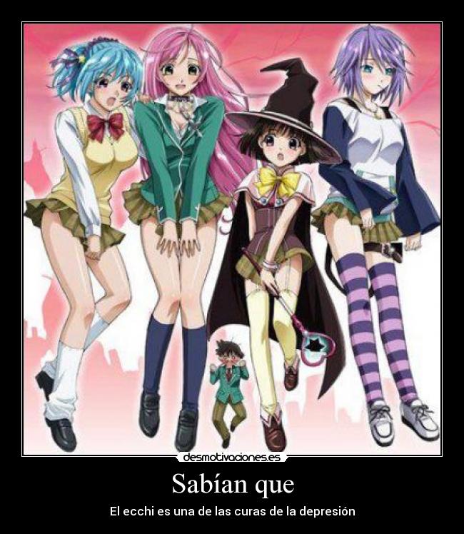 Sabían que - El ecchi es una de las curas de la depresión