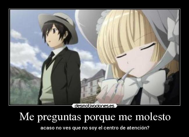 carteles anime gosick perlithakawai nigatsu poco deprimida desmotivaciones