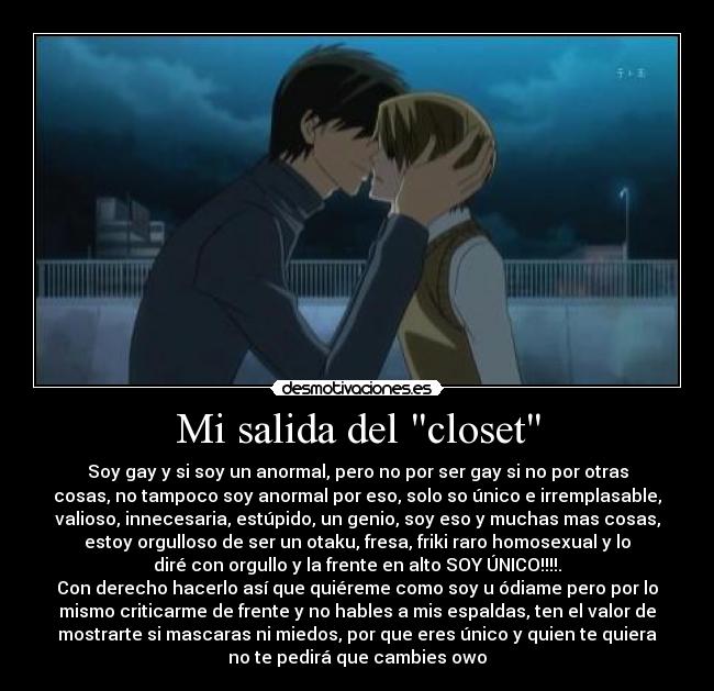 Mi salida del closet - 