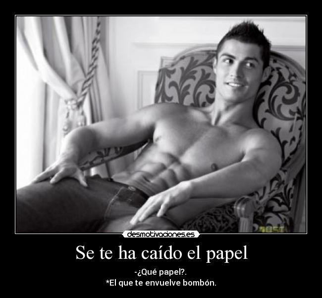 Se te ha caído el papel -