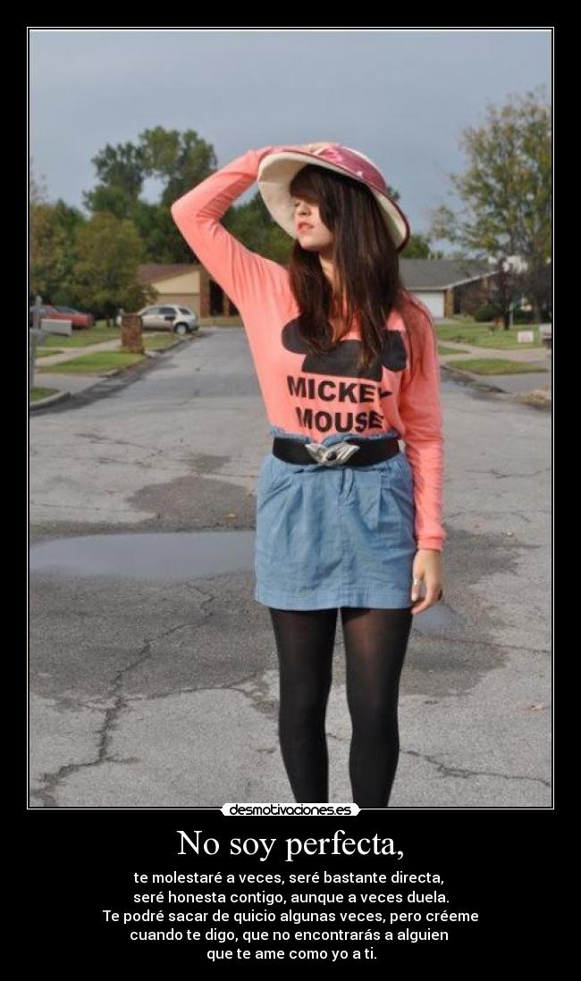 No soy perfecta, - 
