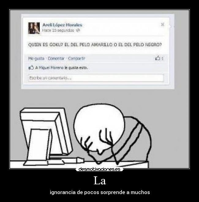 La - ignorancia de pocos sorprende a muchos