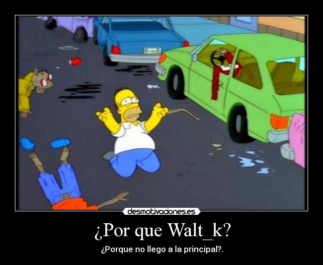 ¿Por que Walt_k? - 