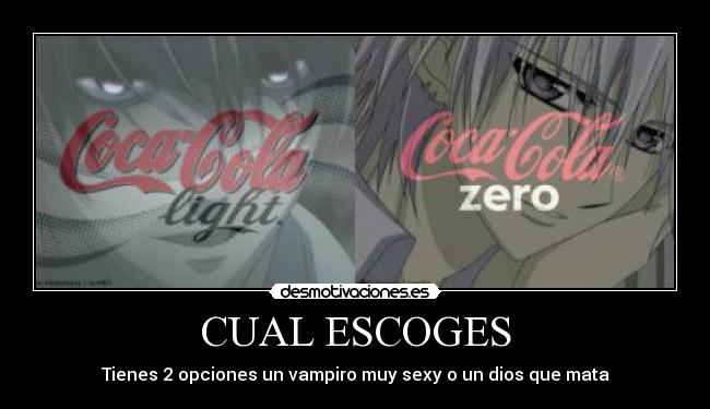 CUAL ESCOGES - Tienes 2 opciones un vampiro muy sexy o un dios que mata