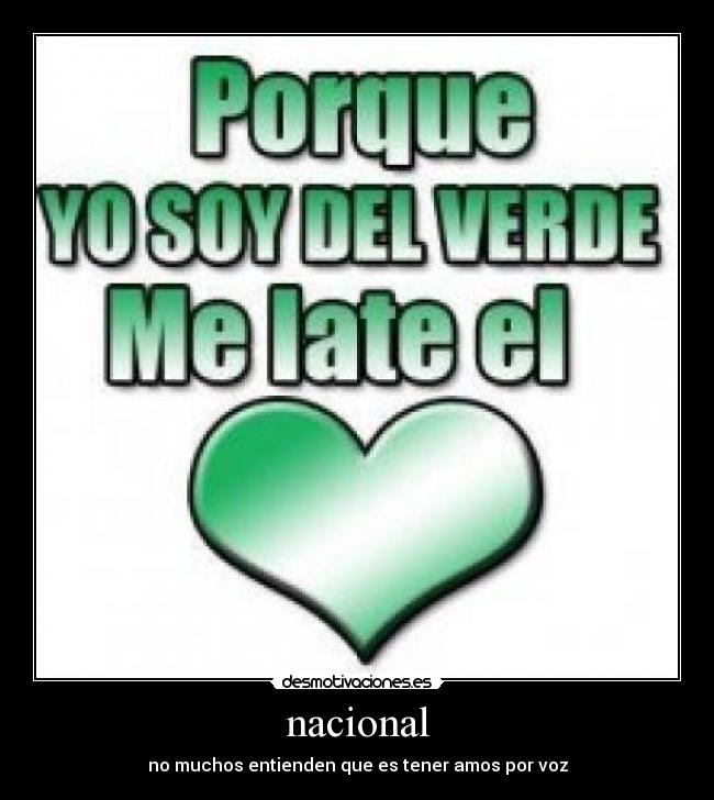 nacional - no muchos entienden que es tener amos por voz