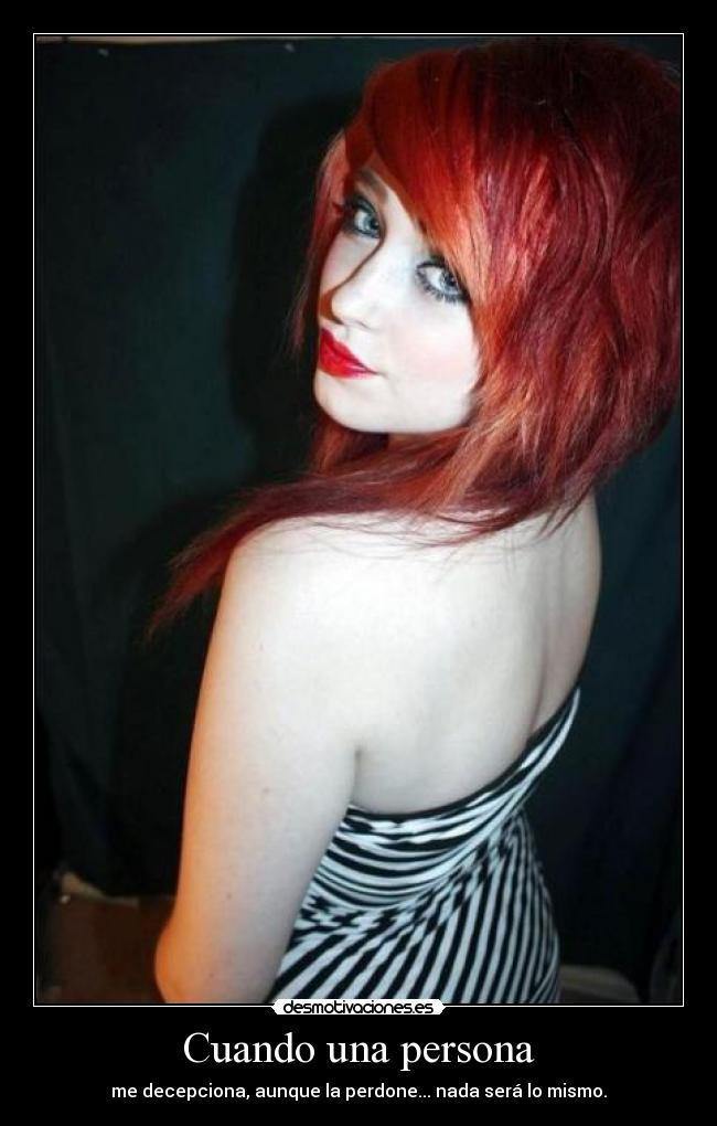 Cuando una persona -