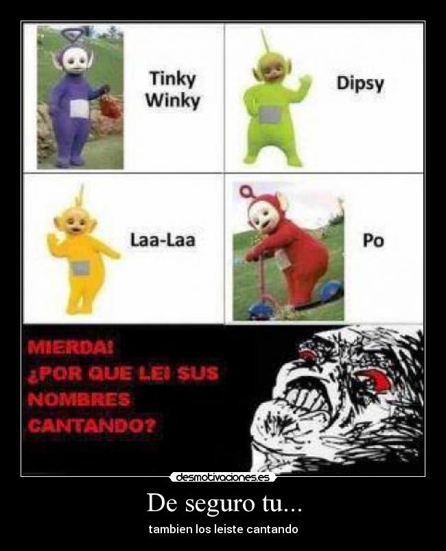 carteles telebubi otae otae jajajaja desmotivaciones