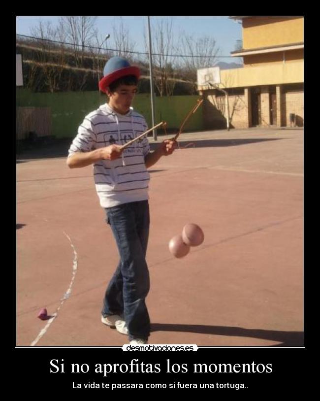 Si no aprofitas los momentos - La vida te passara como si fuera una tortuga..