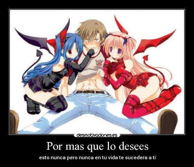 carteles anime angel diablita jamas pasara desmotivaciones