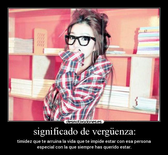 significado de vergüenza: -