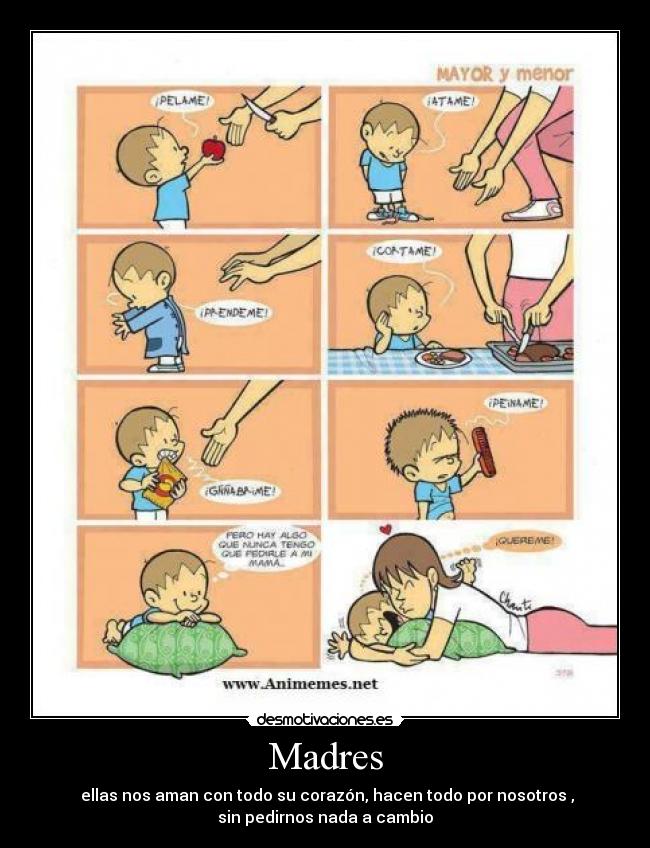 Madres - ♥ellas nos aman con todo su corazón, hacen todo por nosotros ,
sin pedirnos nada a cambio♥
