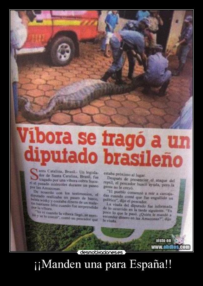 ¡¡Manden una para España!! -