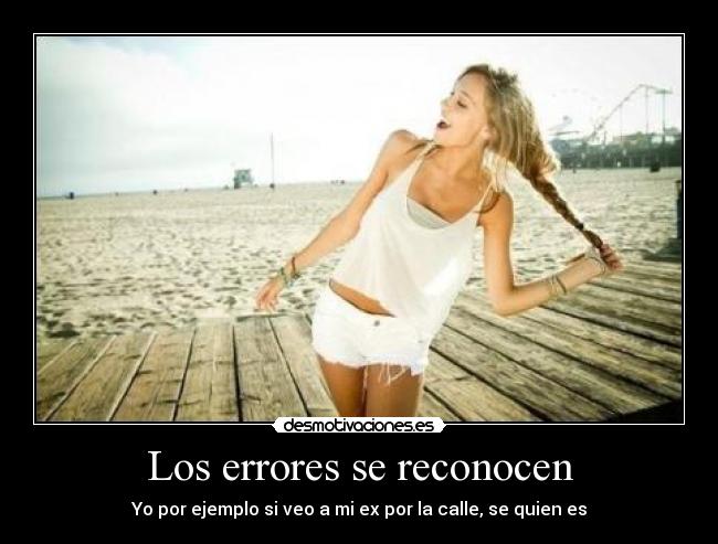 Los errores se reconocen - 