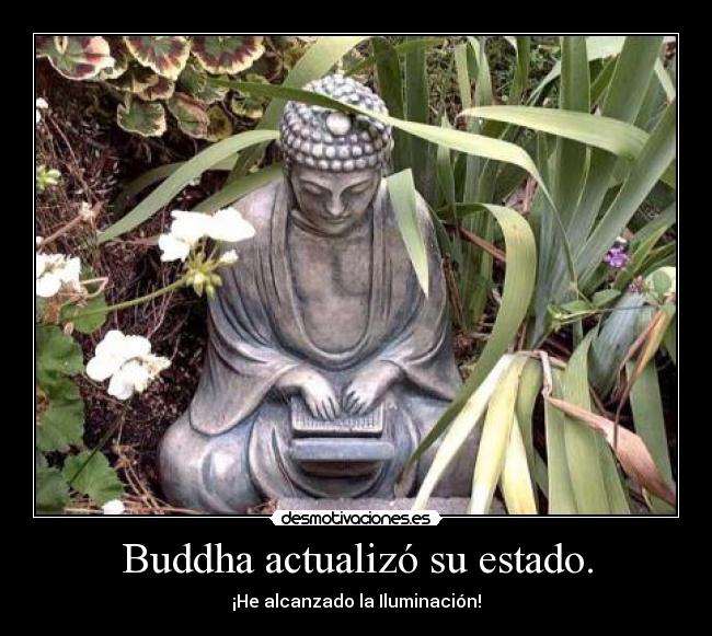 Buddha actualizó su estado. - ¡He alcanzado la Iluminación!