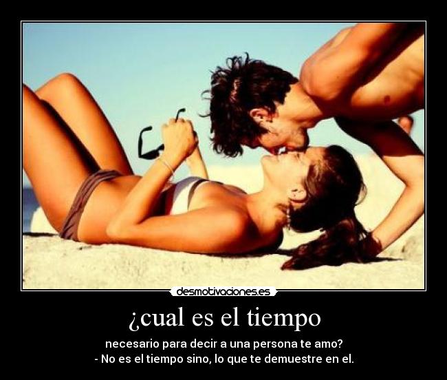 ¿cual es el tiempo -