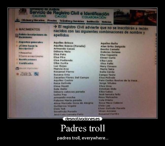 carteles padres padres prevencion troll desmotivaciones