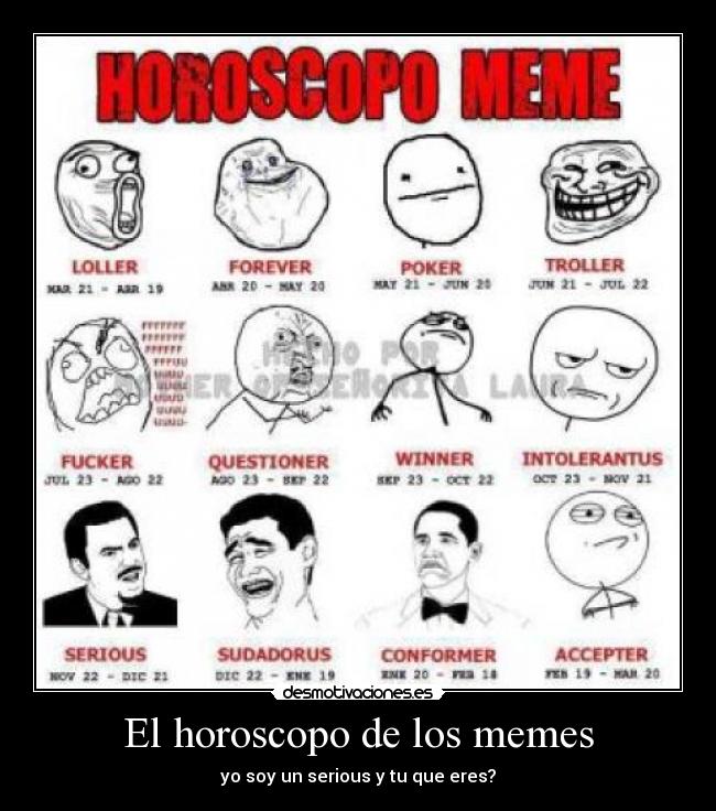 El horoscopo de los memes -