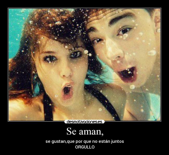 Se aman, - se gustan,que por que no están juntos
ORGULLO
