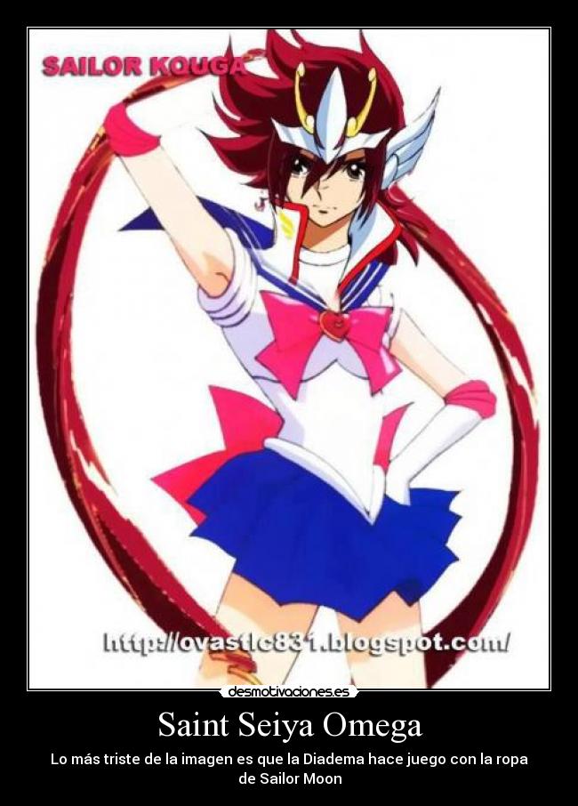 Saint Seiya Omega - Lo más triste de la imagen es que la Diadema hace juego con la ropa de Sailor Moon
