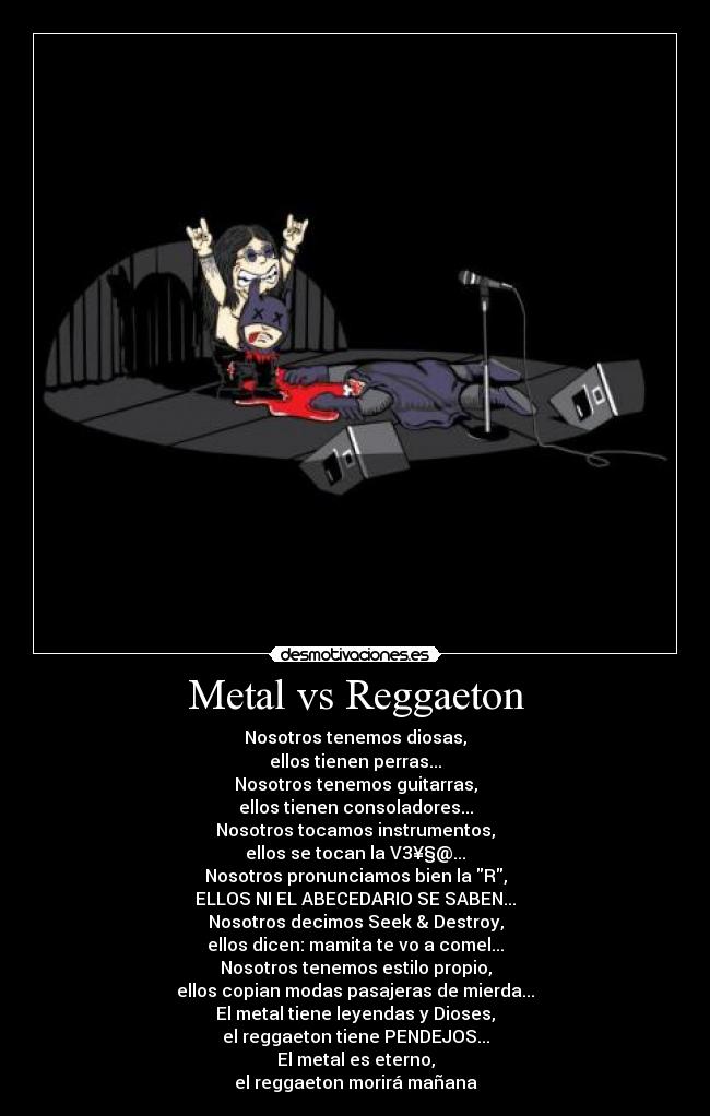 Metal vs Reggaeton -