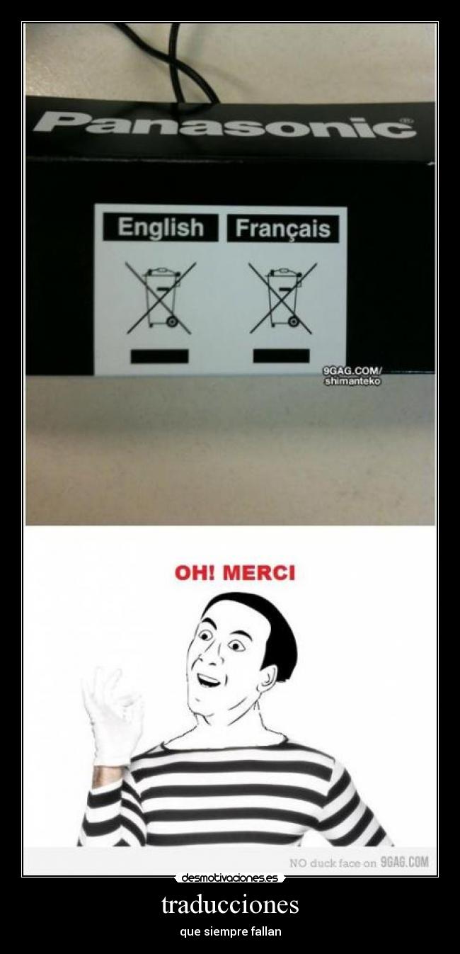 traducciones - que siempre fallan