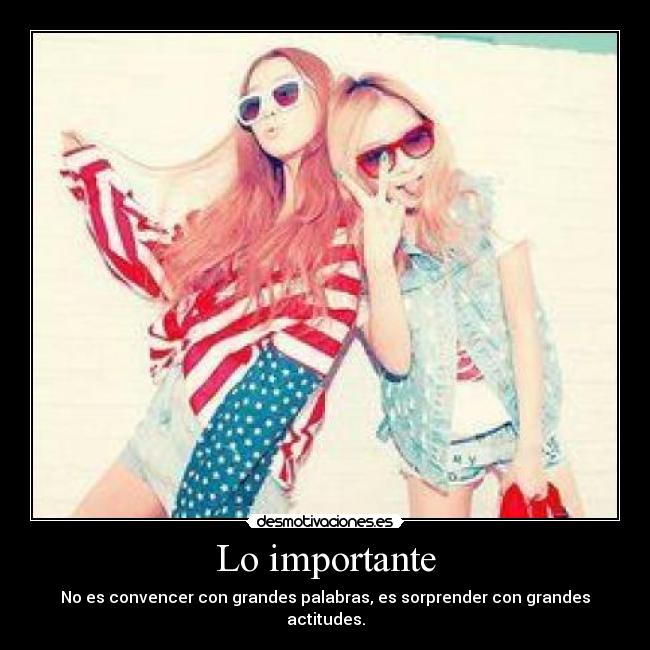 Lo importante -