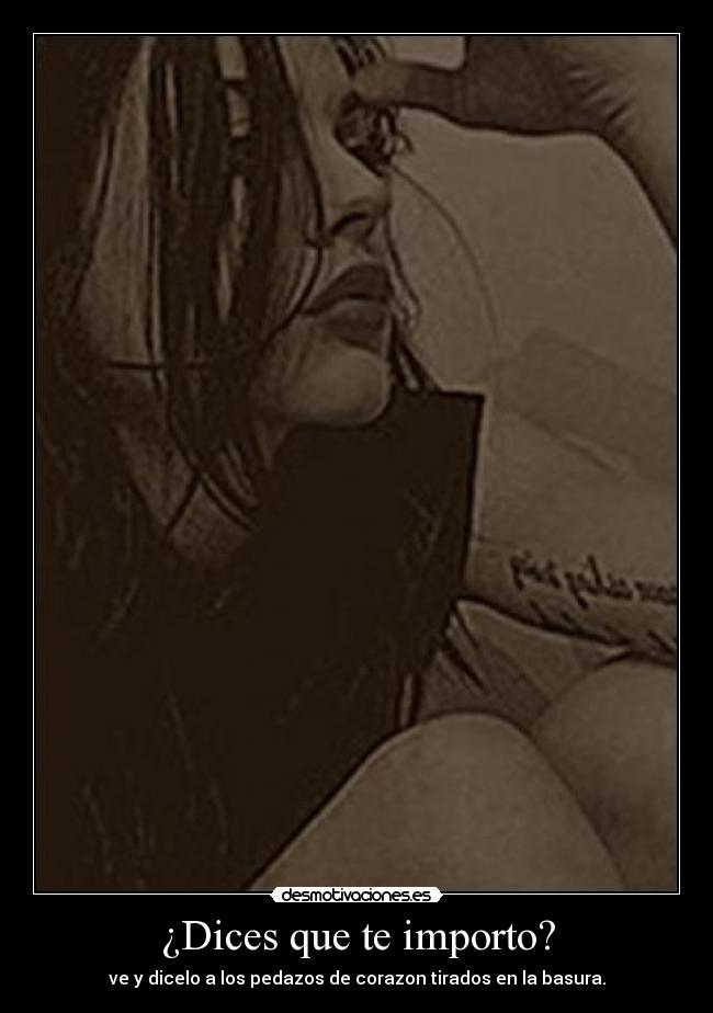 ¿Dices que te importo? - 