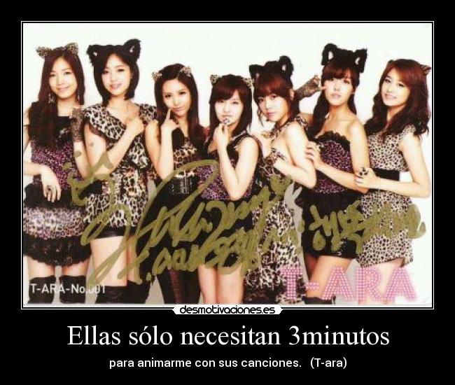 Ellas sólo necesitan 3minutos -