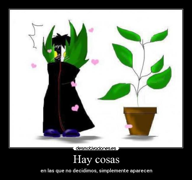 Hay cosas - en las que no decidimos, simplemente aparecen