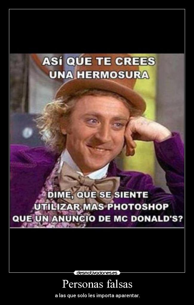 Personas falsas -