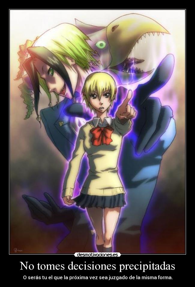 No tomes decisiones precipitadas -