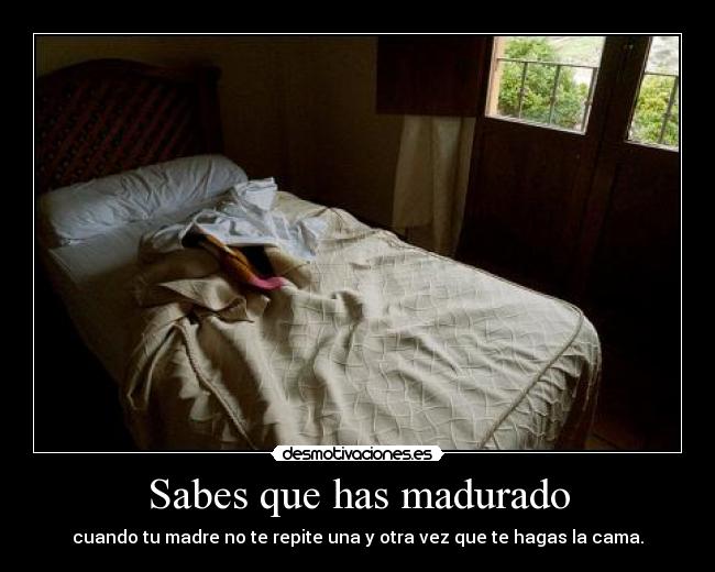 carteles cama deshecha desmotivaciones