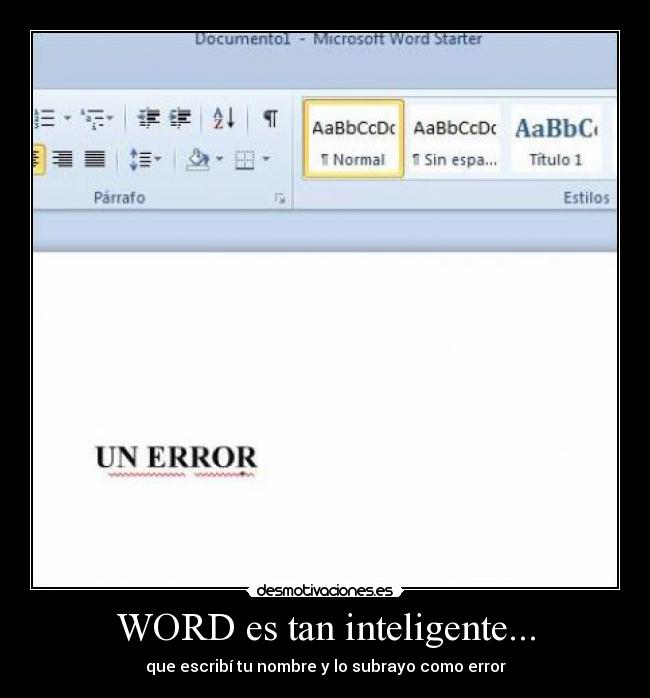 WORD es tan inteligente... - 
