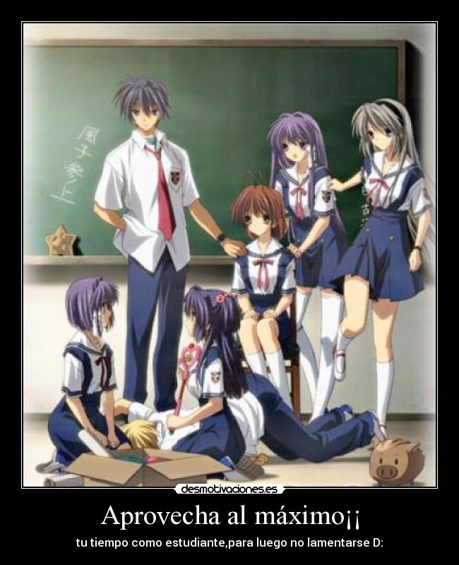 carteles escuela colegio estudiante tareas aprovecha tiempo desmotivaciones