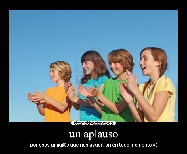 un aplauso -