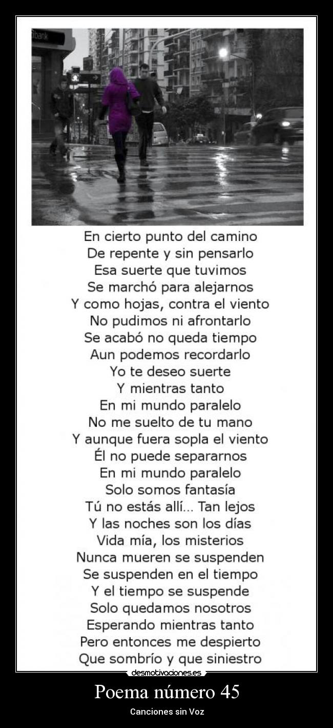 Poema número 45 -