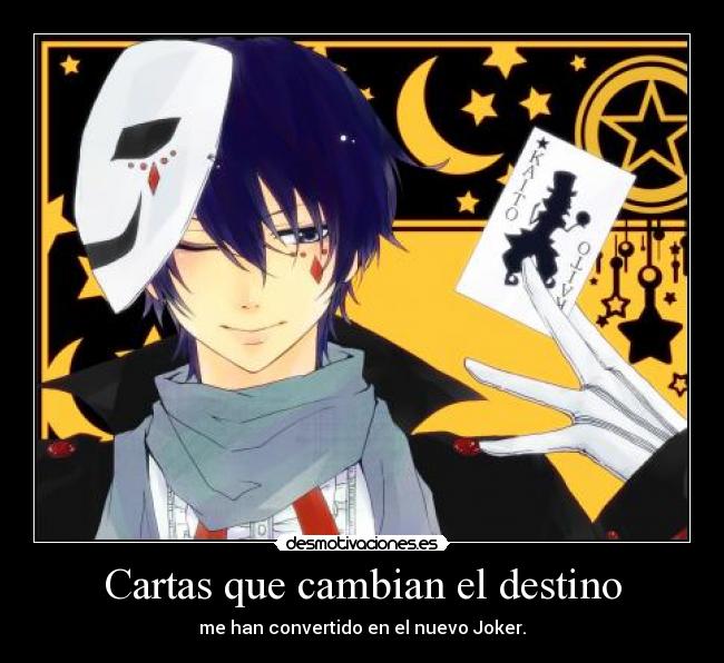 carteles destino anime vocaloid kaito shion perlithakawai nigatsu algo diferente habitual desmotivaciones