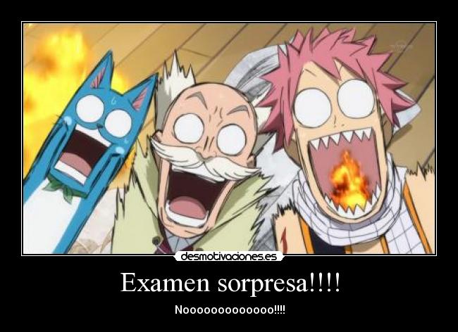 Examen sorpresa!!!! -
