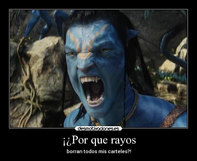 carteles borran carteles avatar desmotivaciones