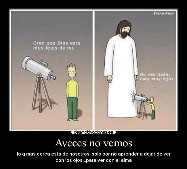 Aveces no vemos -