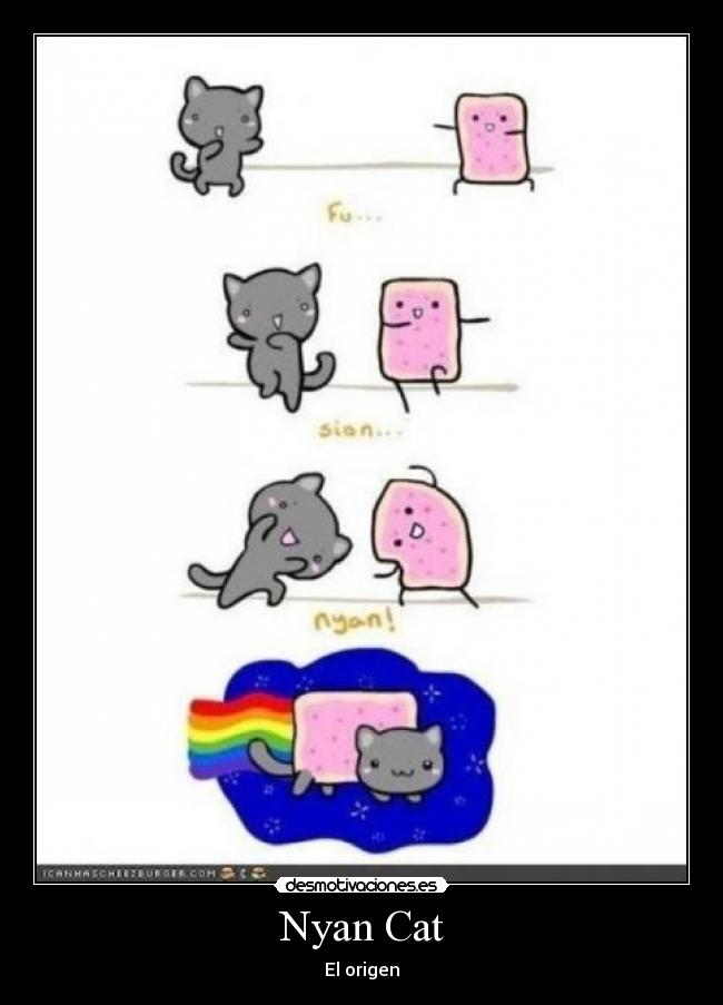 carteles nyan cat origen votame positivo por favor desmotivaciones