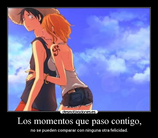 carteles one piece luffy nami frase hello shinee desmotivaciones